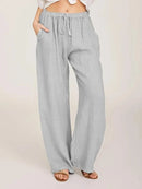 Calça Feminina Wide Leg NoEnName_Null – Estilo Casual e Conforto para Todas as Estações