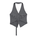 Colete Feminino Sob Medida – Estilo High Street com Botões e Decote V