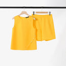 Conjunto Feminino Vintage de 2 Peças – Leveza e Elegância para o Verão