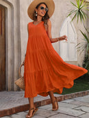 Vestido A-Line Casual Sem Mangas – Conforto e Elegância para o Verão