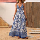 Vestido Longo Floral com Alças Finas – Elegância e Feminilidade para o Verão!