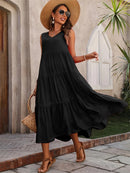 Vestido A-Line Casual Sem Mangas – Conforto e Elegância para o Verão