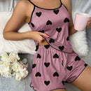 Conjunto de Pijama Feminino com Alças Finas – Estilo e Conforto para o Verão