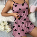 Conjunto de Pijama Feminino com Alças Finas – Estilo e Conforto para o Verão