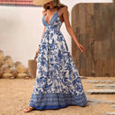 Vestido Longo Floral com Alças Finas – Elegância e Feminilidade para o Verão!