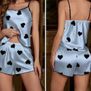Conjunto de Pijama Feminino com Alças Finas – Estilo e Conforto para o Verão