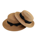 Chapéu de Palha Infantil com Proteção Solar para Primavera e Verão