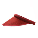 Chapéu de Palha Feminino com Proteção Solar para Primavera e Verão