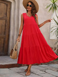 Vestido A-Line Casual Sem Mangas – Conforto e Elegância para o Verão