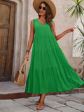 Vestido A-Line Casual Sem Mangas – Conforto e Elegância para o Verão