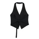 Colete Feminino Sob Medida – Estilo High Street com Botões e Decote V