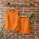 Conjunto Feminino Vintage de 2 Peças – Leveza e Elegância para o Verão