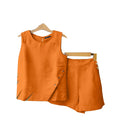 Conjunto Feminino Vintage de 2 Peças – Leveza e Elegância para o Verão