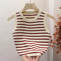 Regata Feminina Striped Knit – Casual e Estilosa para a mulher moderna