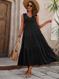 Vestido A-Line Casual Sem Mangas – Conforto e Elegância para o Verão