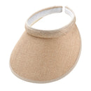 Chapéu de Palha Feminino com Proteção Solar para Primavera e Verão